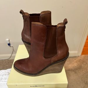 Lucky Brand Leather Boots - Brown